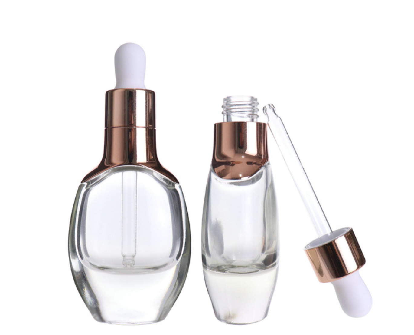 high quality new style 15ml 30ml round essential oil bottle cosmetic glass dropper bottle wholesale
