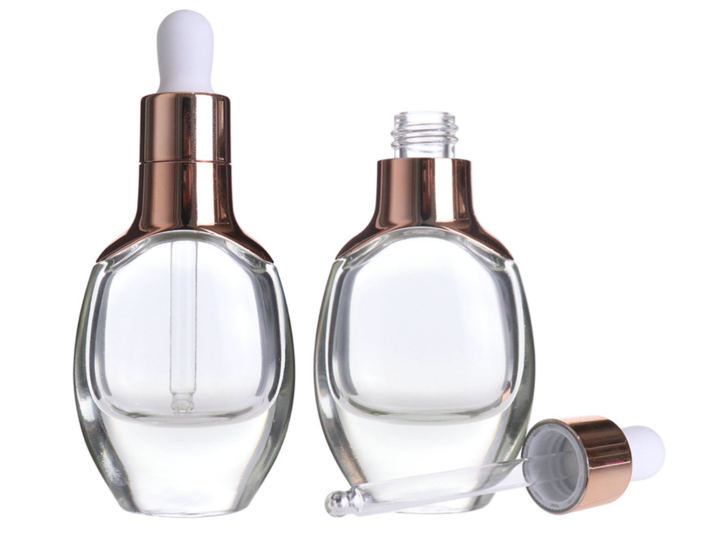 high quality new style 15ml 30ml round essential oil bottle cosmetic glass dropper bottle wholesale