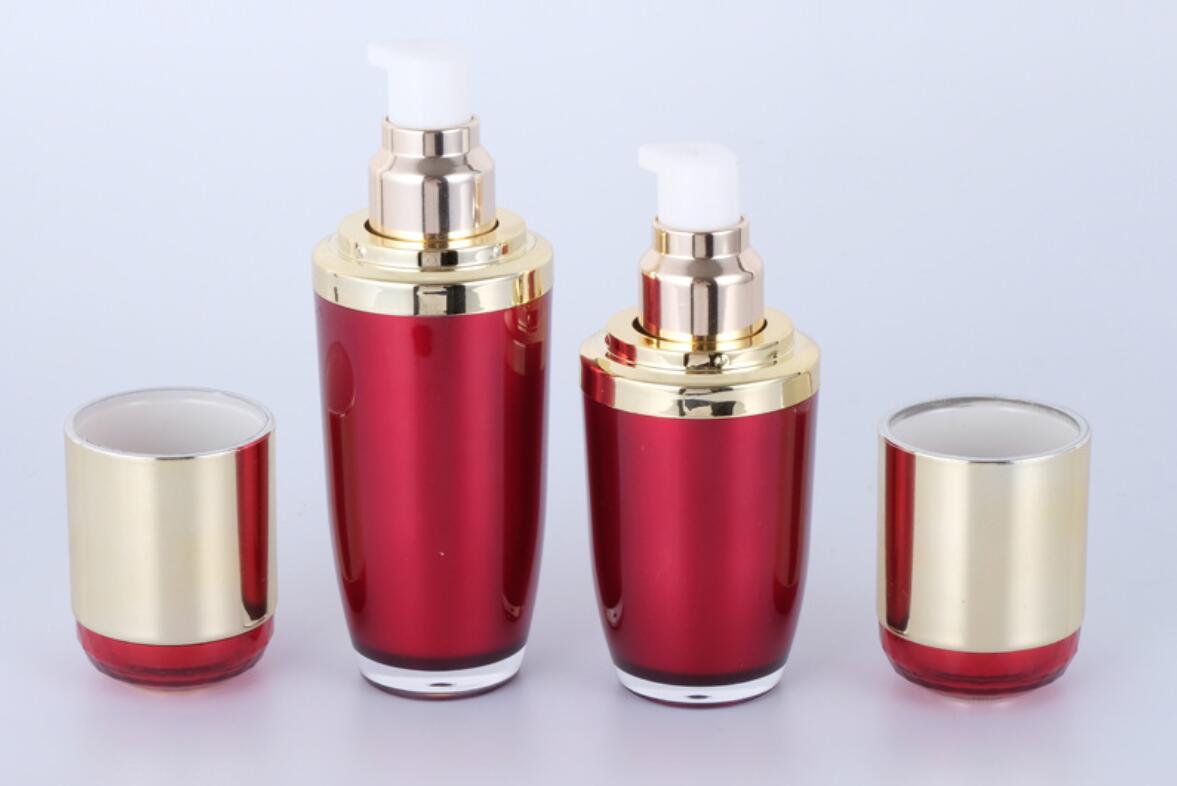 Cosmetic Container Set 20ml 30ml Plastic Acrylic Lotion Pump Bottles 30g Acrylic Cream Jars