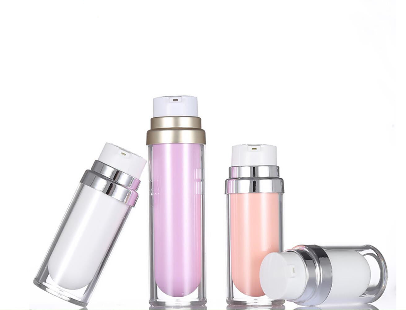 wholesale china airless pump bottle 15ml 30ml 50ml skincare bottle cosmetic plastic bottle