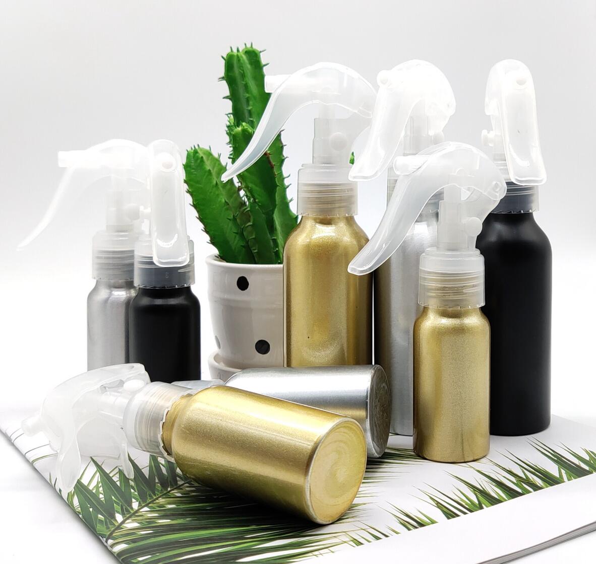 30ML-500ML Aluminum Bottle Empty Pump Sprayer Mist Spray Refillable Bottles Water Spray Bottle