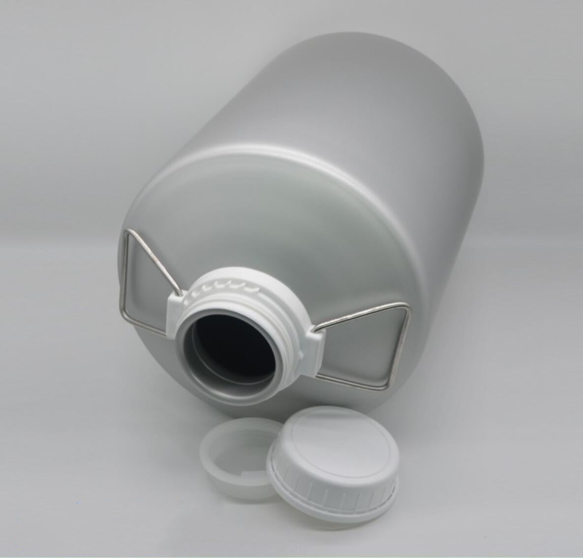 27L Anti-theft Cover Aluminum Bottle Round Silver Leak-proof Aluminum barrel Sectional Essential Oil Bottle