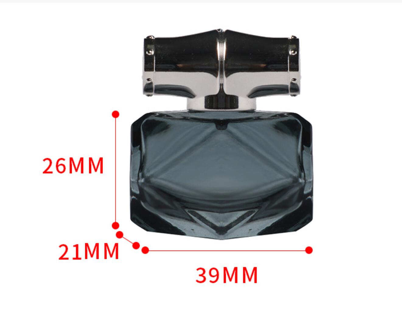 Factory wholesale new empty oil perfume atomizer 7.5ml Clear square glass perfume bottle with spray