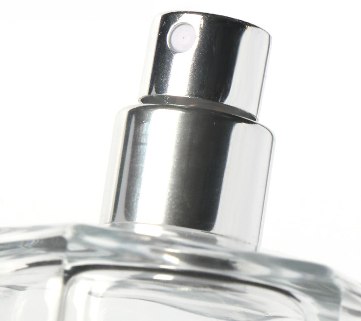 Best Selling Quality Transparent 50ml Glass Bottle Glass Baby Bottle Perfume Bottle with Pump Sprayer