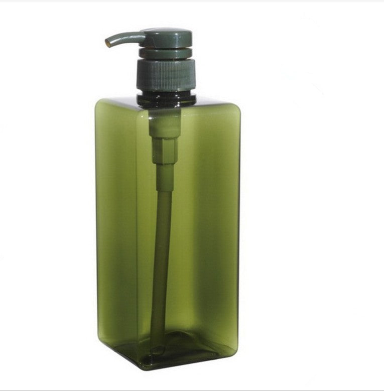 650m luxury square plastic petg lotion bottles with pump wholesale