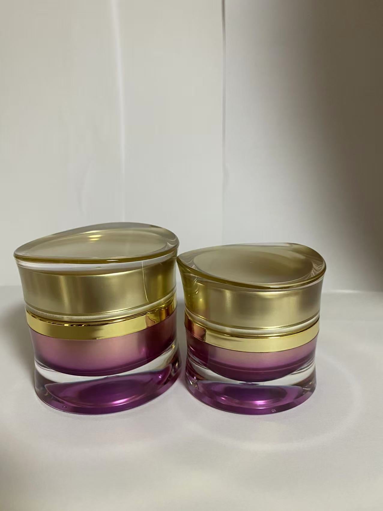 2015 high quality empty plastic skin care package luxury cosmetic bottles cream jar wholesale