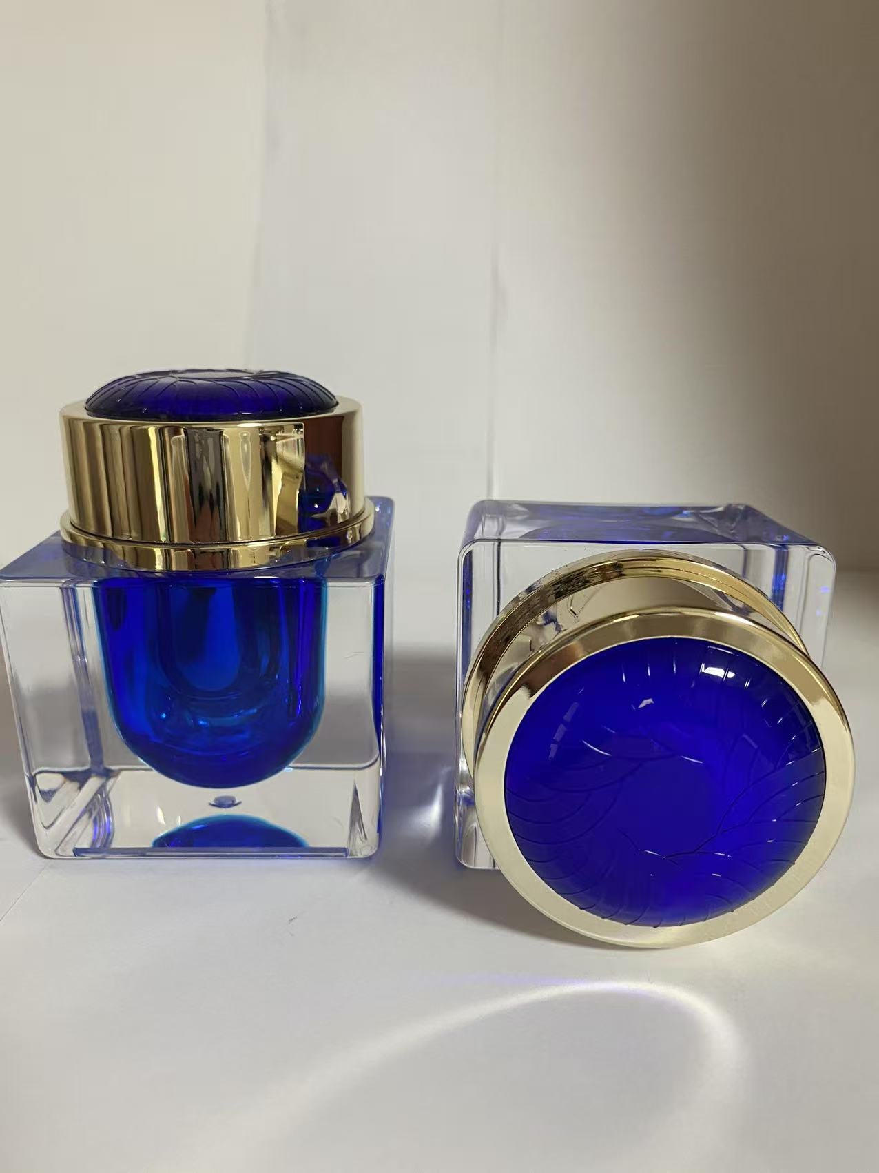 high end square luxury cosmetic plastic skin care package cosmetic bottles cream jar wholesale