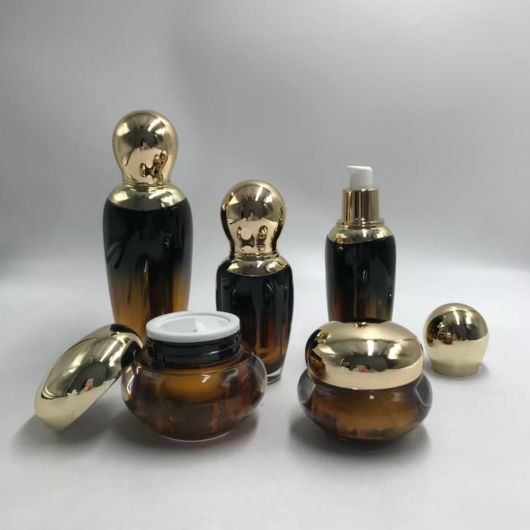 2025 high end empty round double wall plastic cosmetic acrylic bottles cream jar wholelsale