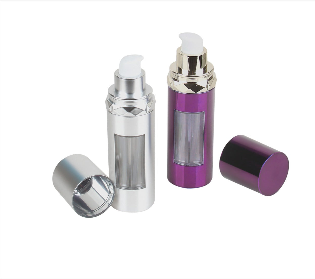 2025 new style empty double tube single head acrylic plastic eye serum bottles wholesale