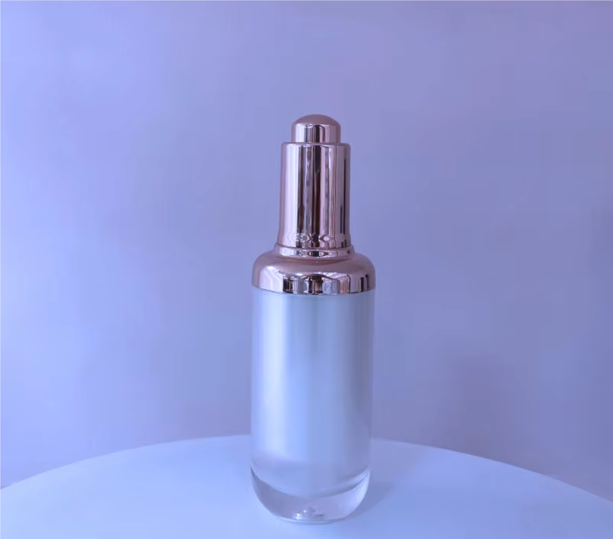 30ml 50ml luxury empty gold plastic acrylic dropper bottle wholesale