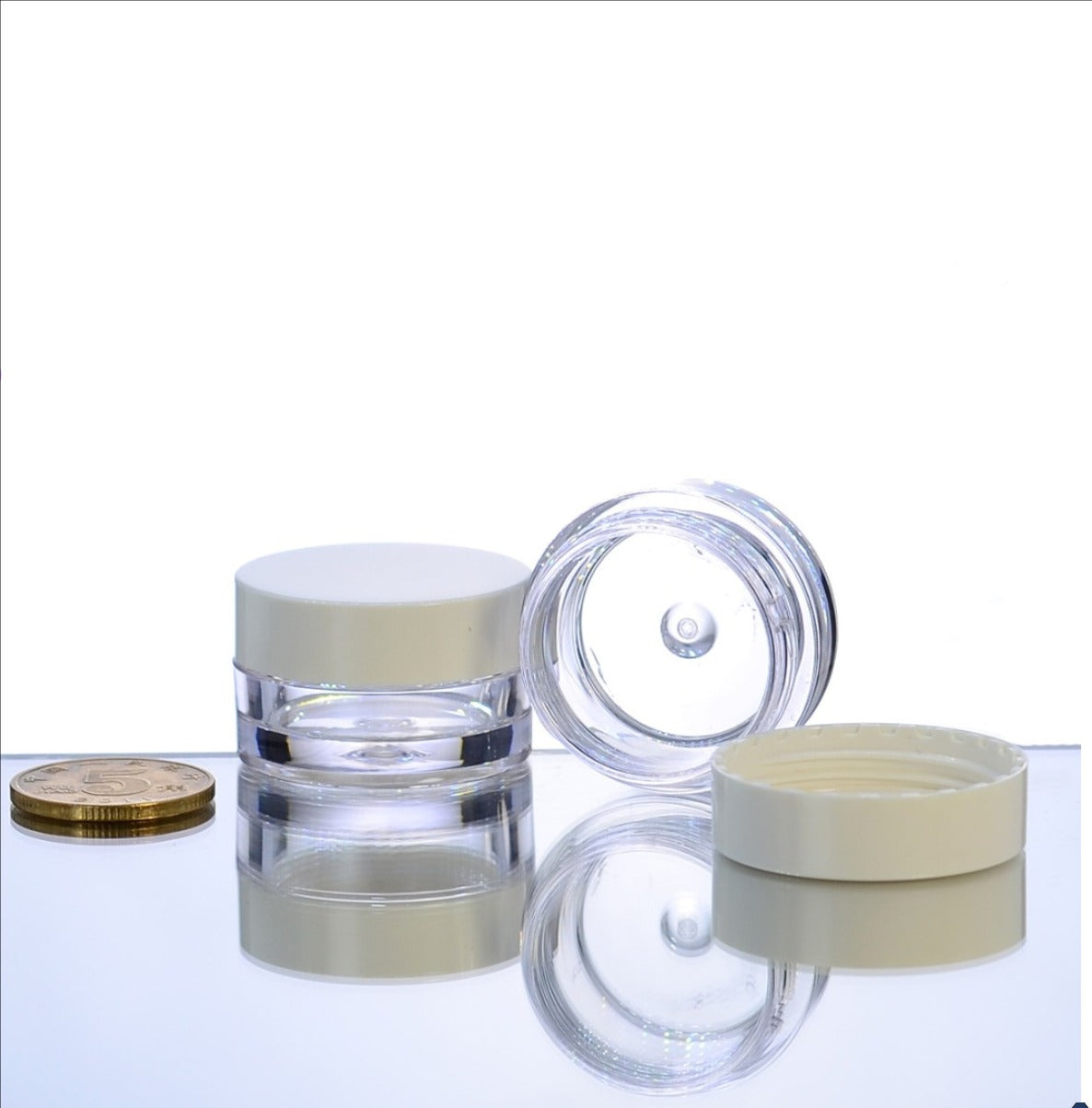 high quality empty thick wall cosmetic plastic petg cream jar 50g 100g 150g 200g 300g wholesale