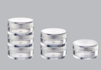 factory manufacture high quality empty plastic PS multi-layer cosmetic cream jar cosmetic package