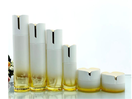 Wholesale custom Luxury  30g 50g 40ml 100ml 120ml  150ml cosmetics packaging face cream serum skin care cosmetic bottle sets