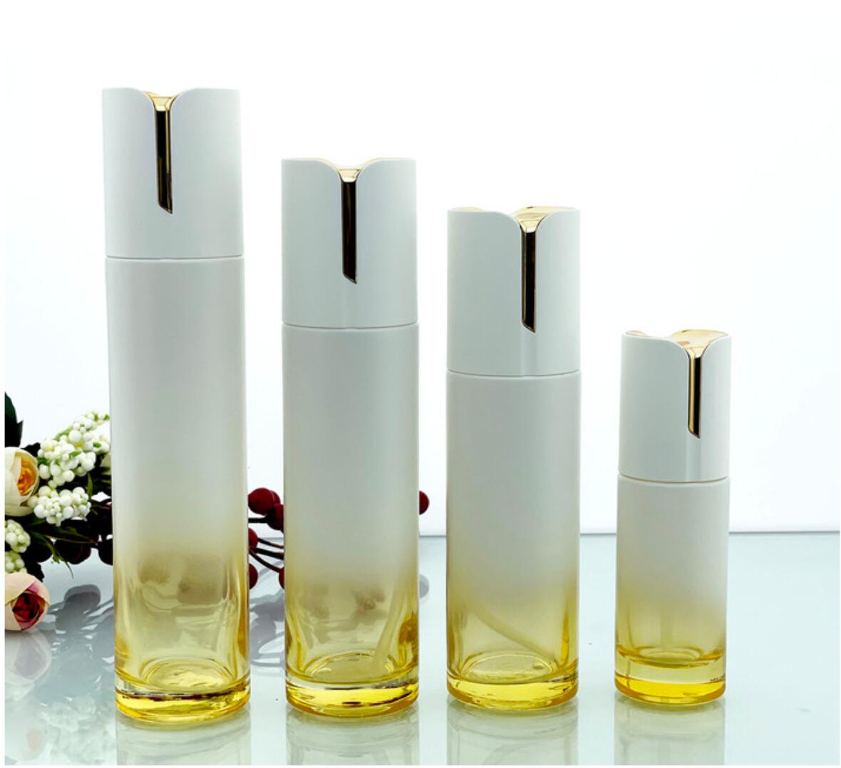 Wholesale custom Luxury  30g 50g 40ml 100ml 120ml  150ml cosmetics packaging face cream serum skin care cosmetic bottle sets