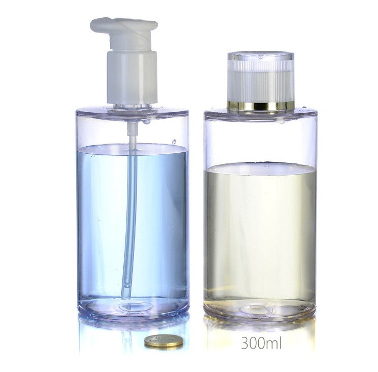 300ml 500ml high quality thick wall cosmetic plastic lotion bottles with pump wholesale