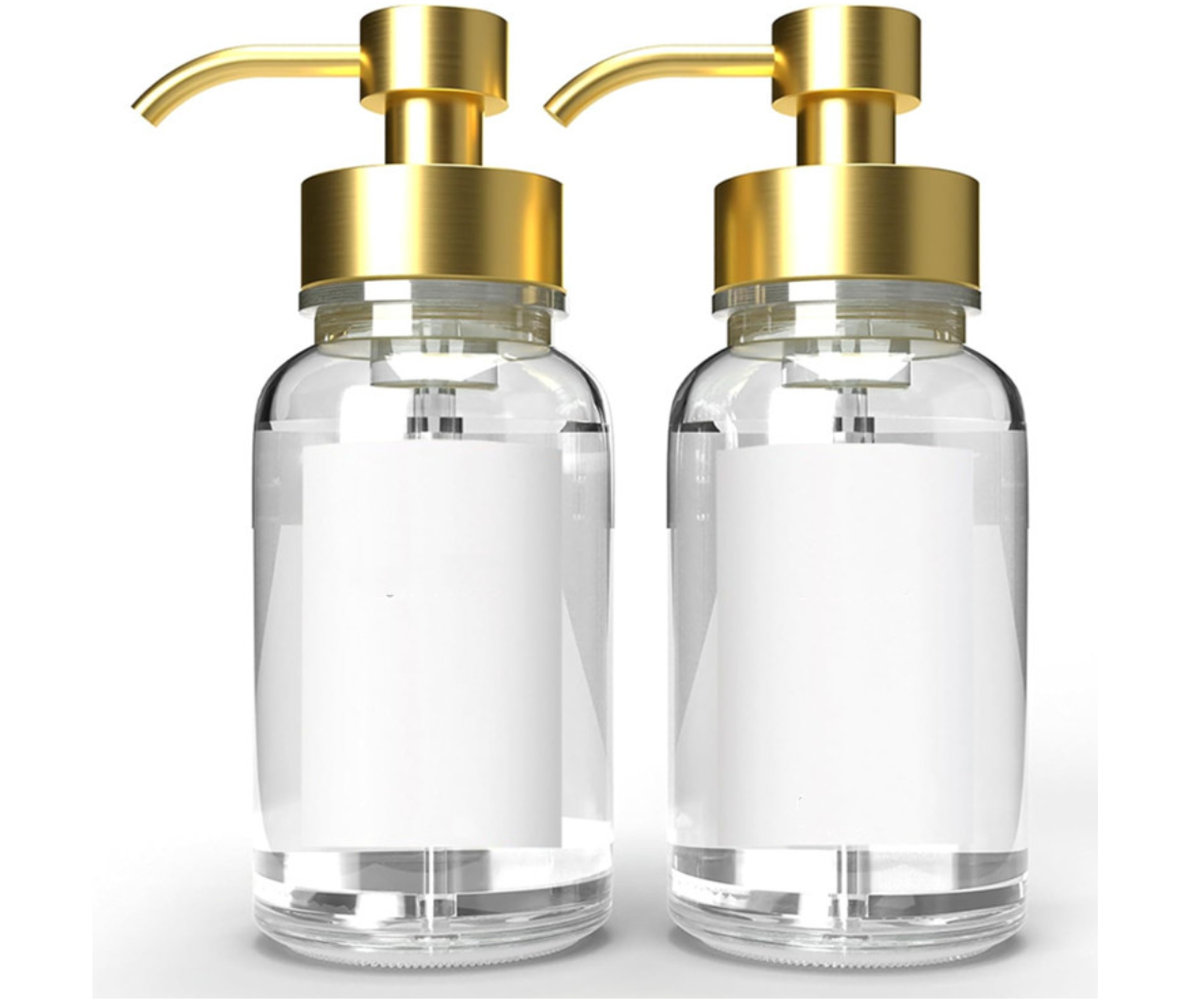 high quality empty cosmetic glass foam pump bottle  for hand liquid soap