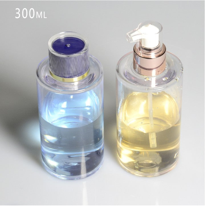 300ml 500ml high quality thick wall cosmetic plastic lotion bottles with pump wholesale