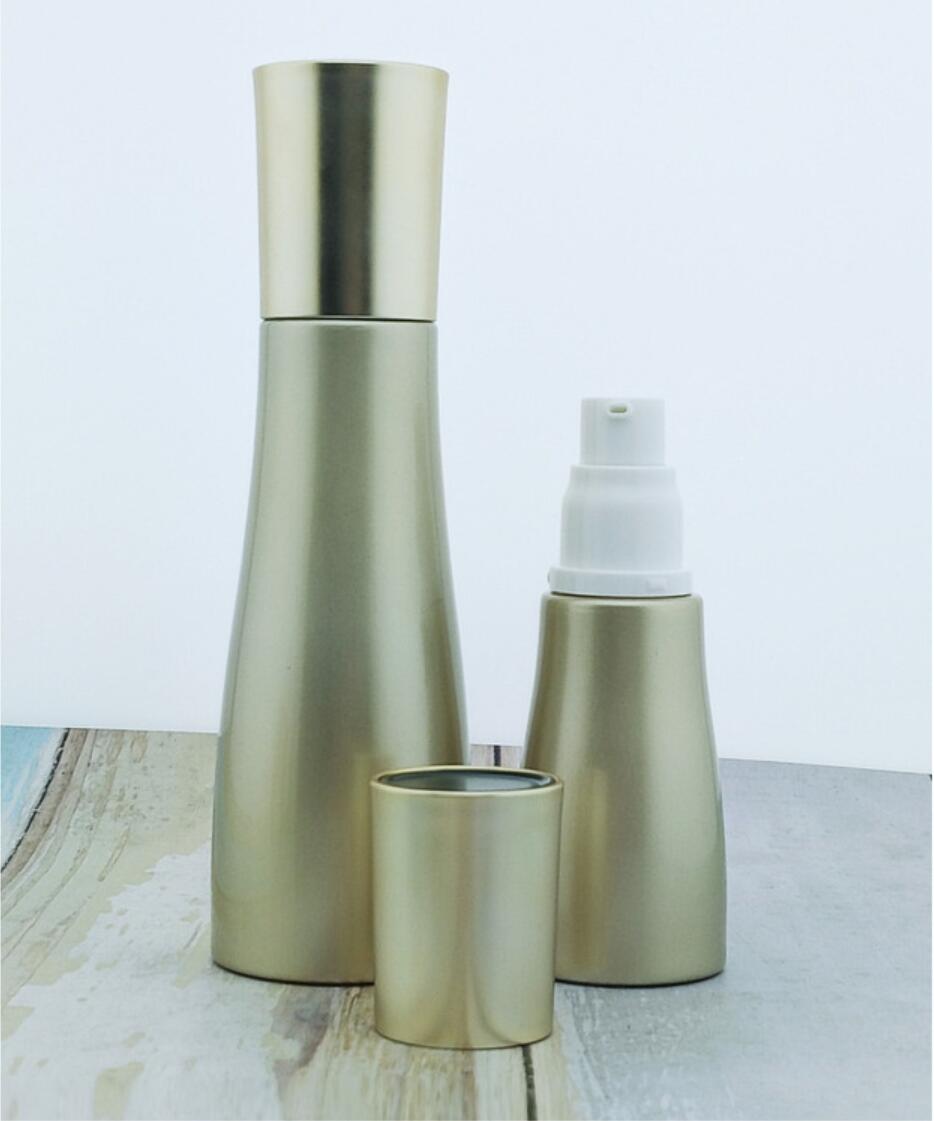 OEM ODM Round Lotion Serum face Cream Glass Cosmetic Jar 30 50g 40ml100ml 120ml Luxury Skincare Packaging glass Bottle Set