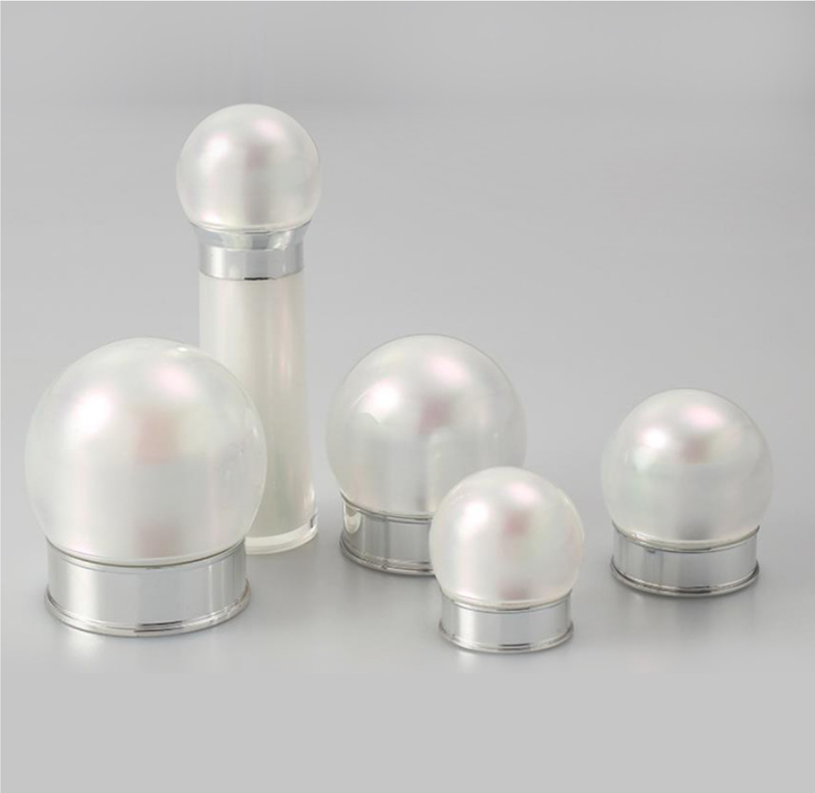 2024 new style good quality unique shape light bulb  shape jar packaging acrylic cosmetic package