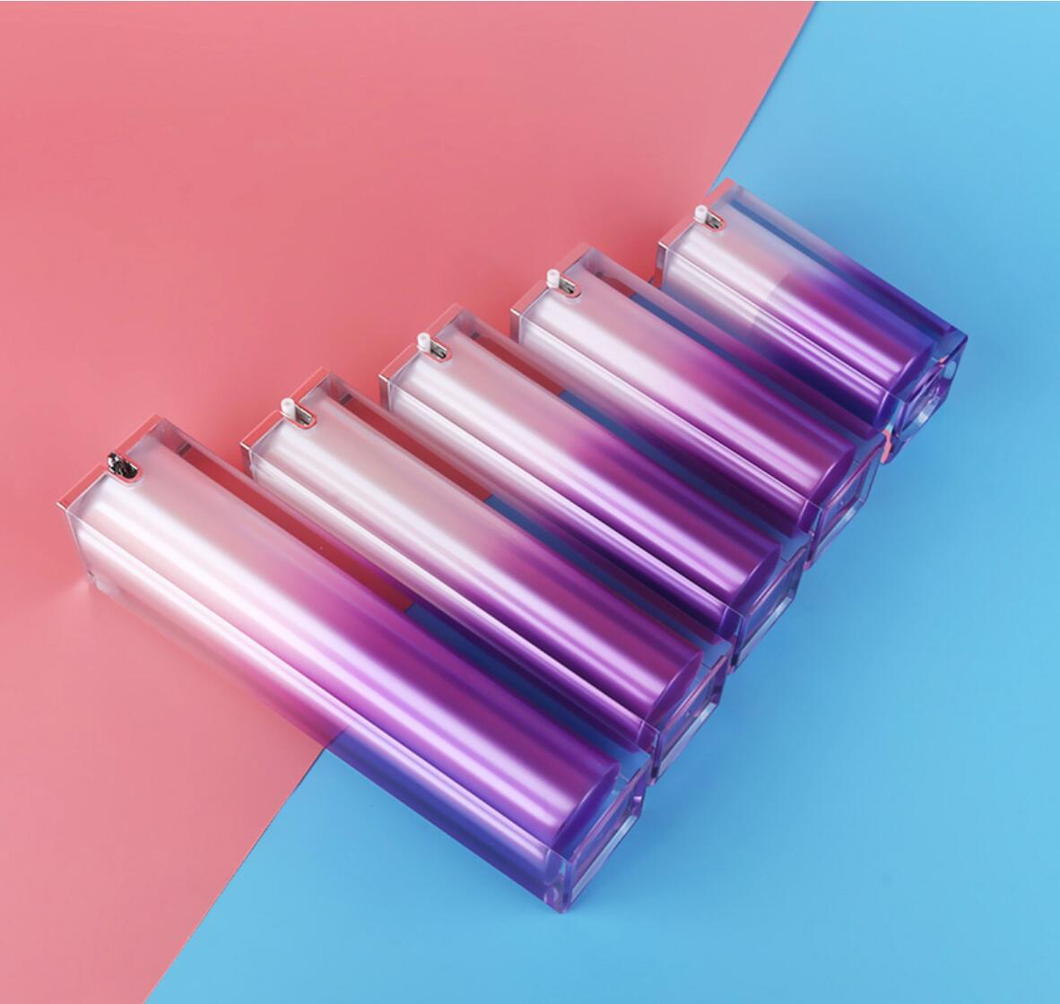 high quality  luxury 15ml 30ml 50ml 80ml 100ml gold purple white black acrylic square airless pump bottle for skincare
