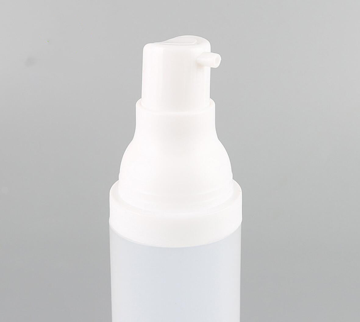 Frost White PP Plastic Matte Cosmetic Airless Pump Bottle With Lotion Pump Wholesale