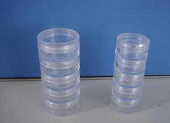 factory manufacture high quality empty plastic PS multi-layer cosmetic cream jar cosmetic package