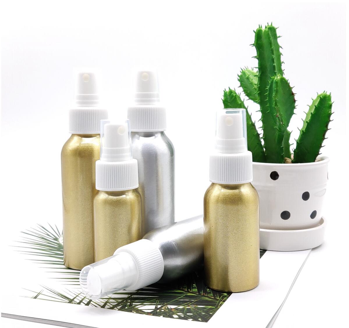 Factory Sell High Quality Unique Empty Screw Bottle Spray Aluminum Bottle 20ml 30ml 50ml 60ml 80ml 100ml 120ml 200ml