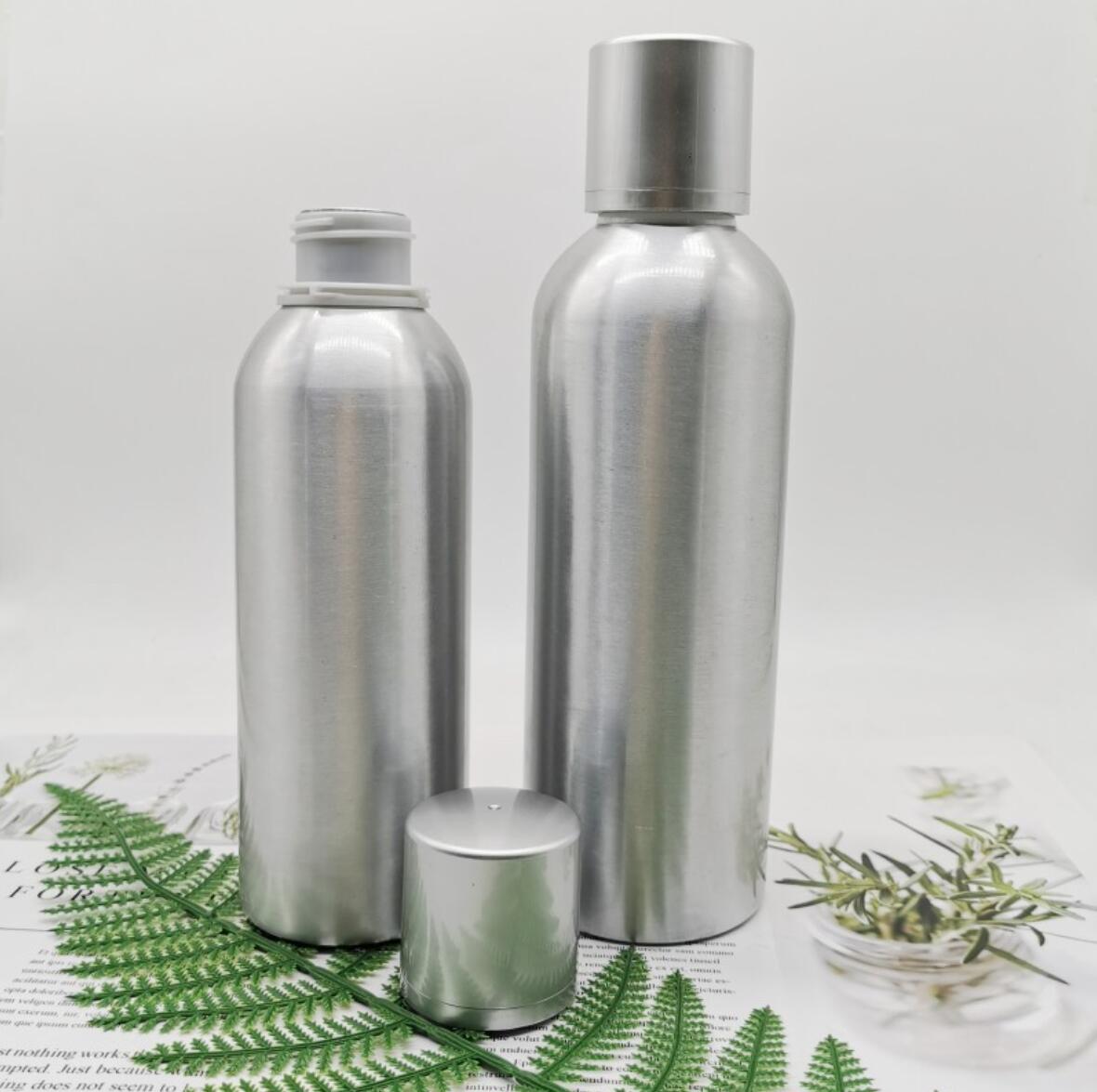 Customized empty 500ml 700ml 1000ml silver aluminum beverge bottle wholesale aluminum package
