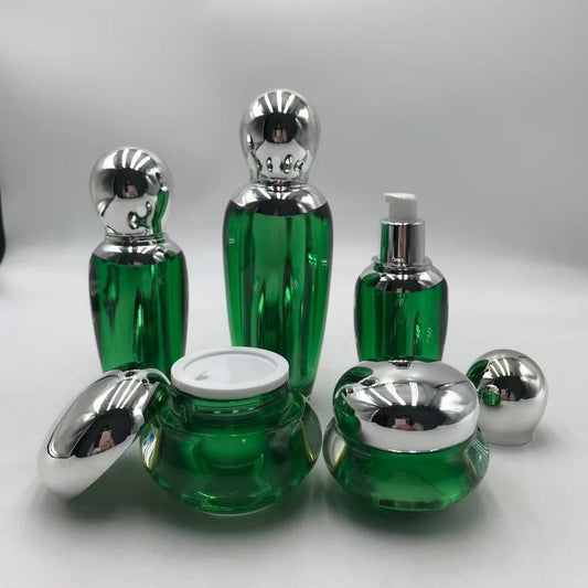 2025 high end empty round double wall plastic cosmetic acrylic bottles cream jar wholelsale