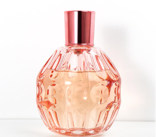 Custom Round Empty Clear Fragrance Glass Perfume Bottle 100ml Perfume Spray Glass Bottles with Cap