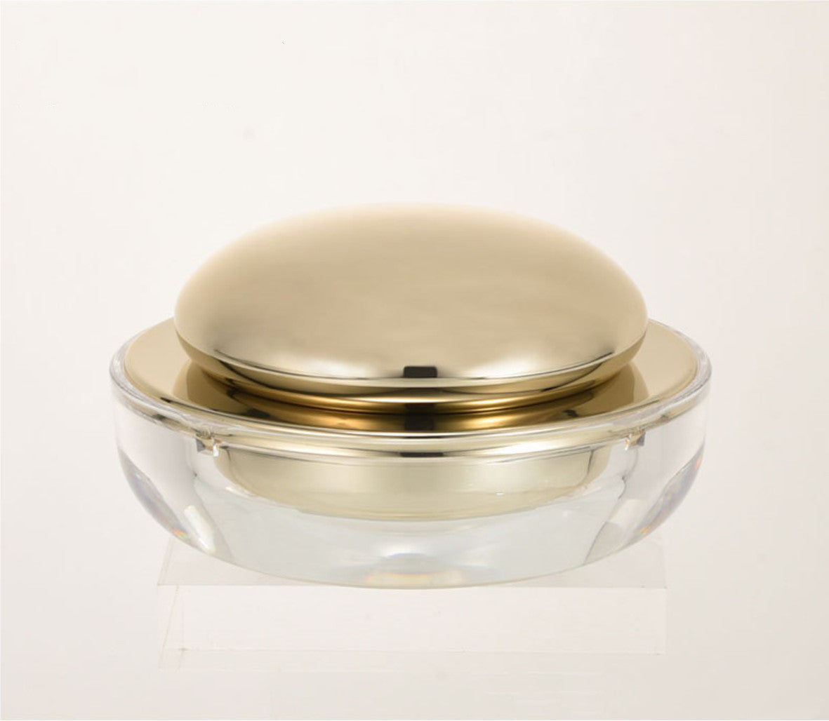 2024 new style luxury gold acrylic cream jar cosmetic jar wholesale