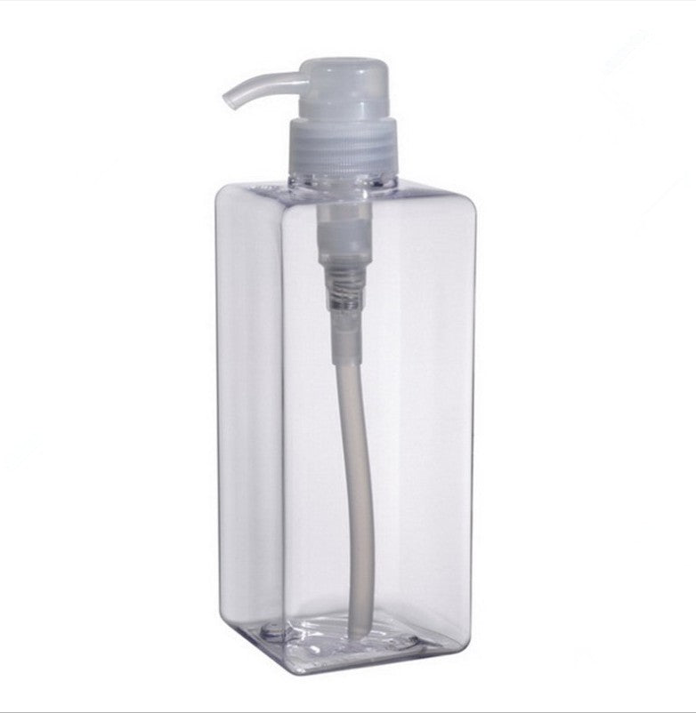 650m  luxury square plastic petg lotion bottles with pump wholesale