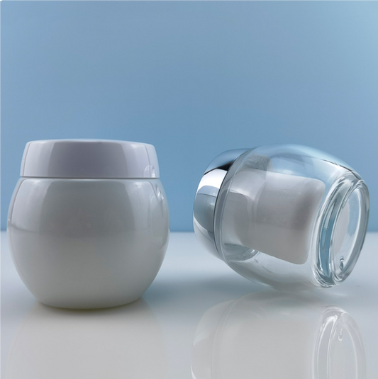 high quality empty cream jar round shape 30g 50g 120g black glass cream jar whoesale