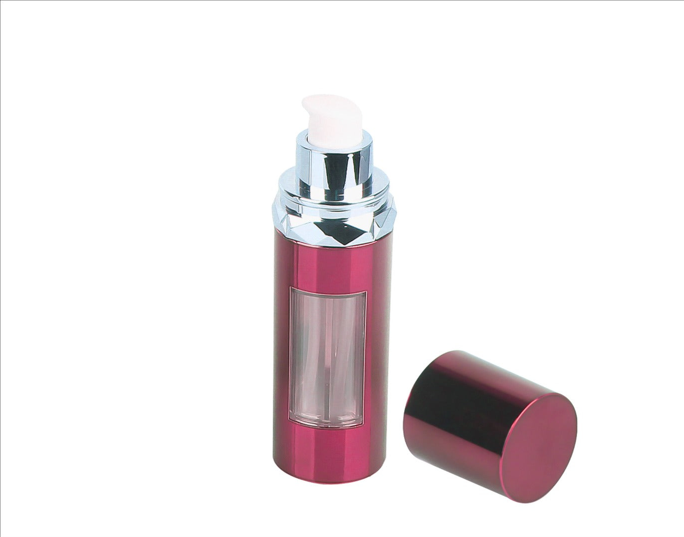 2025 new style empty double tube single head acrylic plastic eye serum bottles wholesale