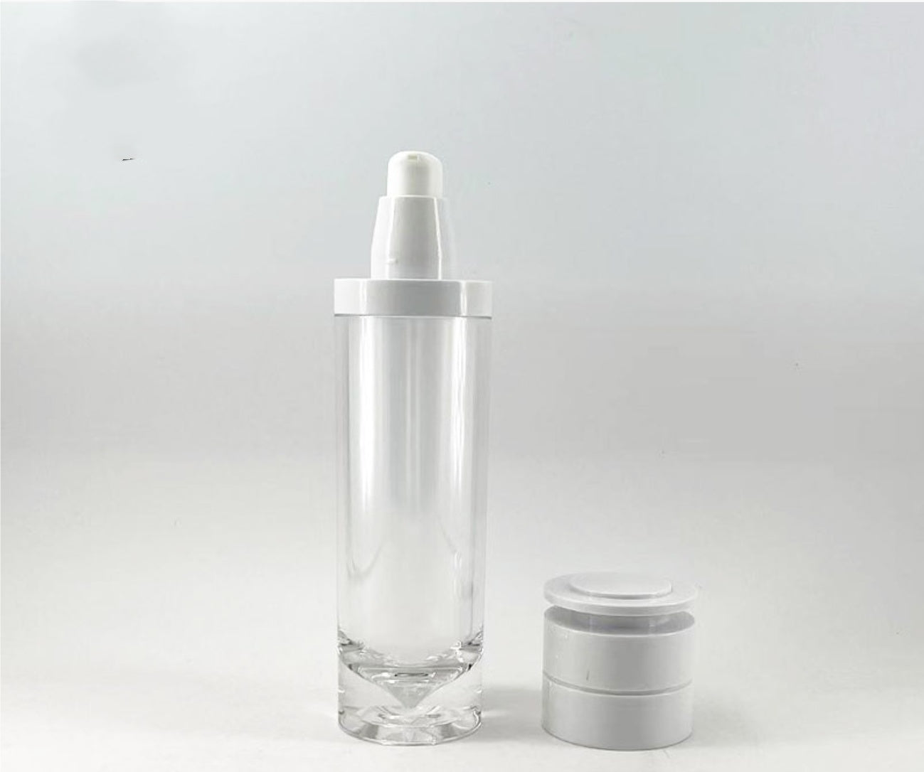high quallity luxury empty plastic acrylic cosmetic bottles thick wall diamond skin care package wholesale