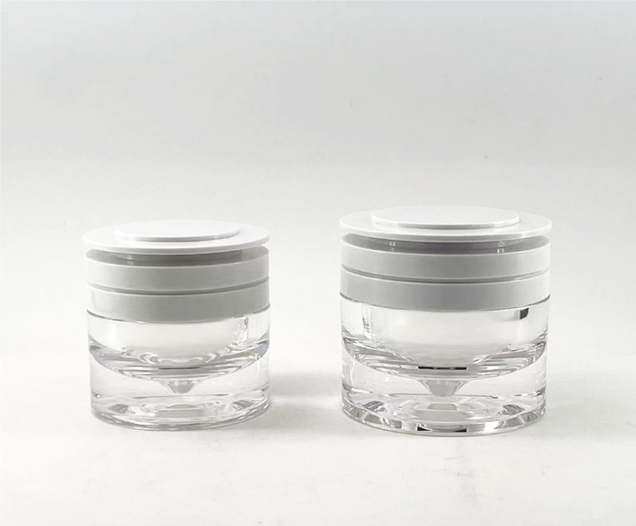 high quallity luxury empty plastic acrylic cosmetic bottles thick wall diamond skin care package wholesale