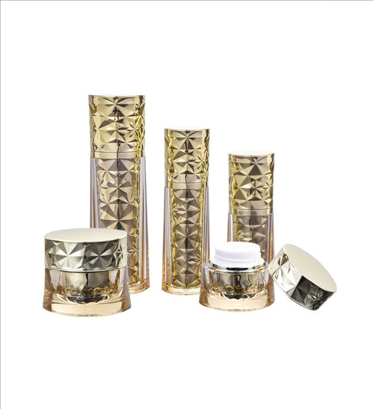 2025 high end new style empty diamond shape luxury cosmetic cream jar lotions cosmetic package&nbsp;