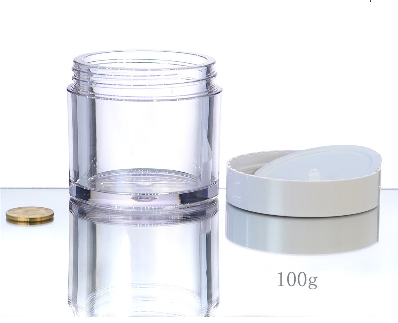 high quality empty thick wall cosmetic plastic petg cream jar 50g 100g 150g 200g 300g wholesale